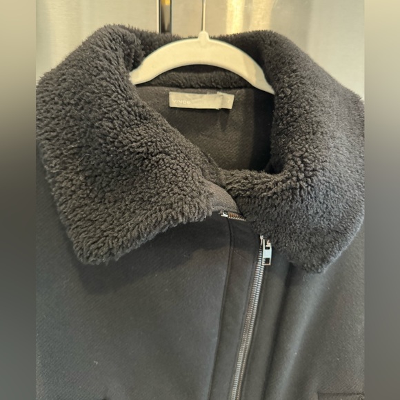 Vince Shearling and Wool Jacket - Picture 6 of 15